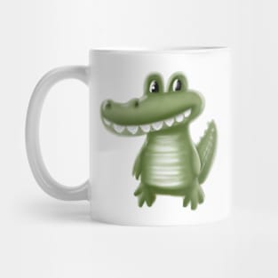 Cute Aligator Drawing Mug